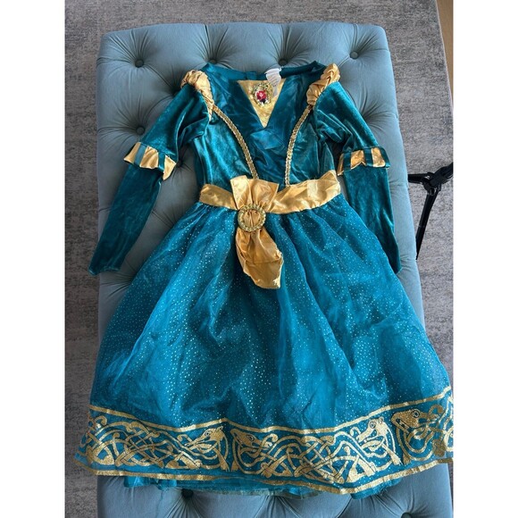 Disney Store Merida dress size 7/8 Medium Girls - Picture 1 of 6